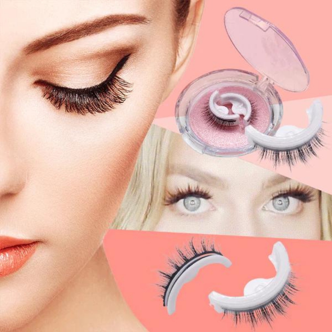 Self-Adhesive Lashes - LuxeLash-1 Pair-Natural-State of Style