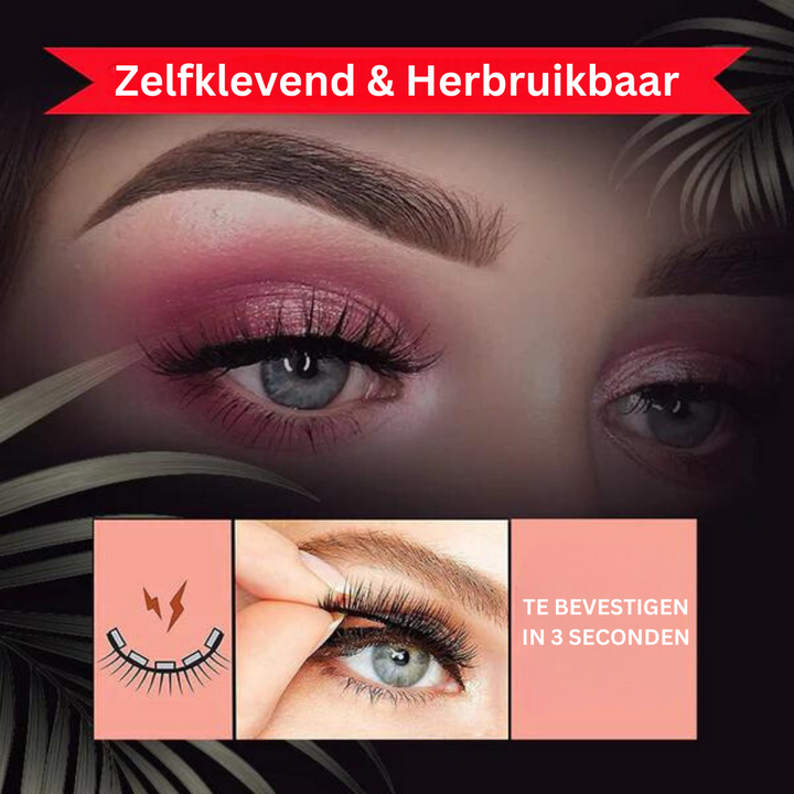 Self-Adhesive Lashes - LuxeLash-1 Pair-Natural-State of Style