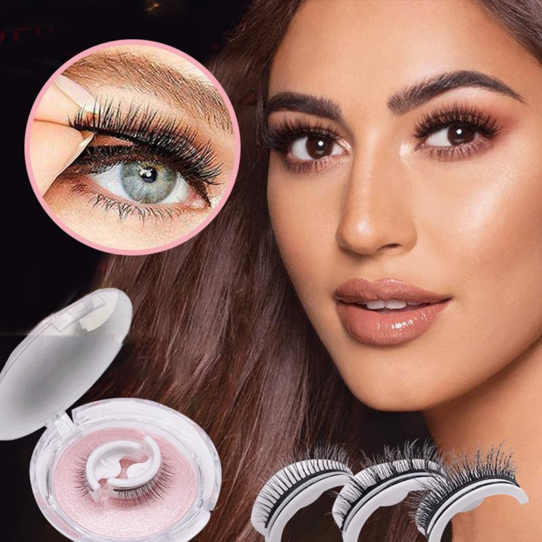 Self-Adhesive Lashes - LuxeLash-1 Pair-Natural-State of Style