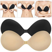 Self-Adhesive Silicone Bra - Isabelle-Skin colour + Black-A-State of Style