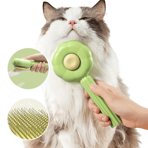 Self-Cleaning Cat Brush - PurrfectBrush-Green-State of Style