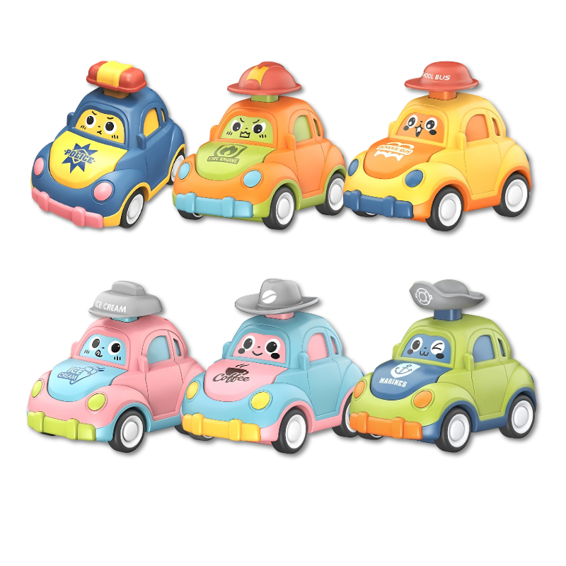 Self-Driving Toy Cars - TurboTooters-6-Pack-State of Style