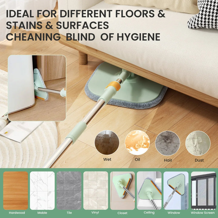 Self-Rotating Flat Mop with Bucket - SpinMop-Set 1-State of Style