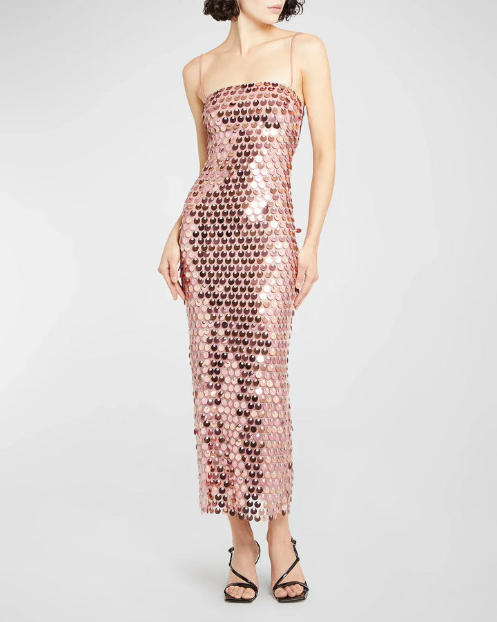 Sequin dress for a Sparkling Evening Look - Amira-Champagne-S-State of Style