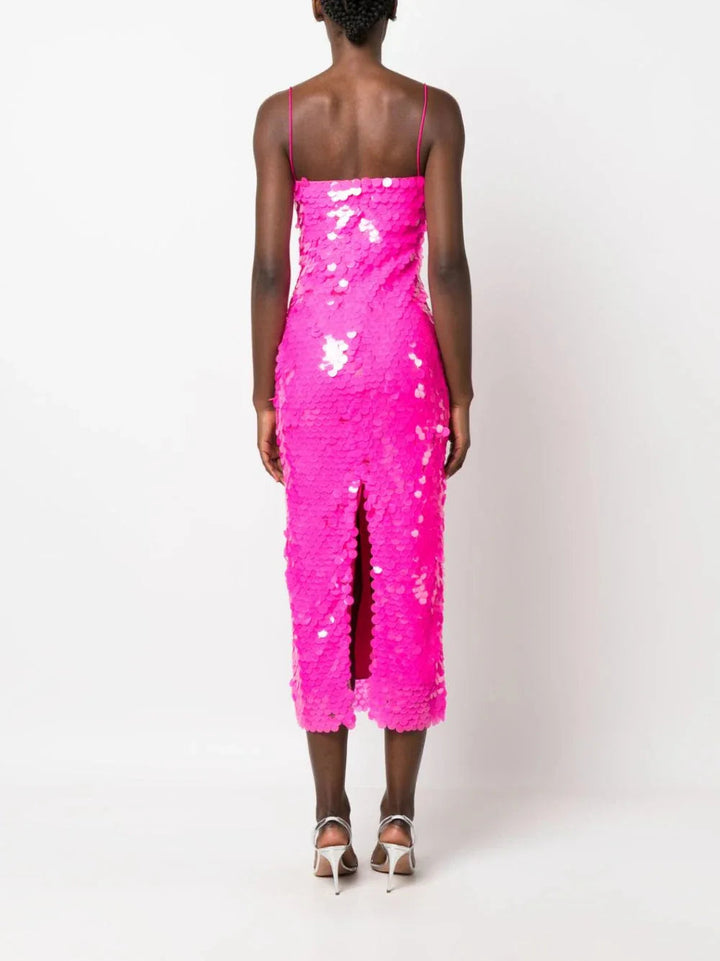 Sequin dress for a Sparkling Evening Look - Amira-Fuchsia-S-State of Style