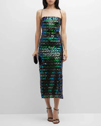 Sequin dress for a Sparkling Evening Look - Amira-Green-S-State of Style