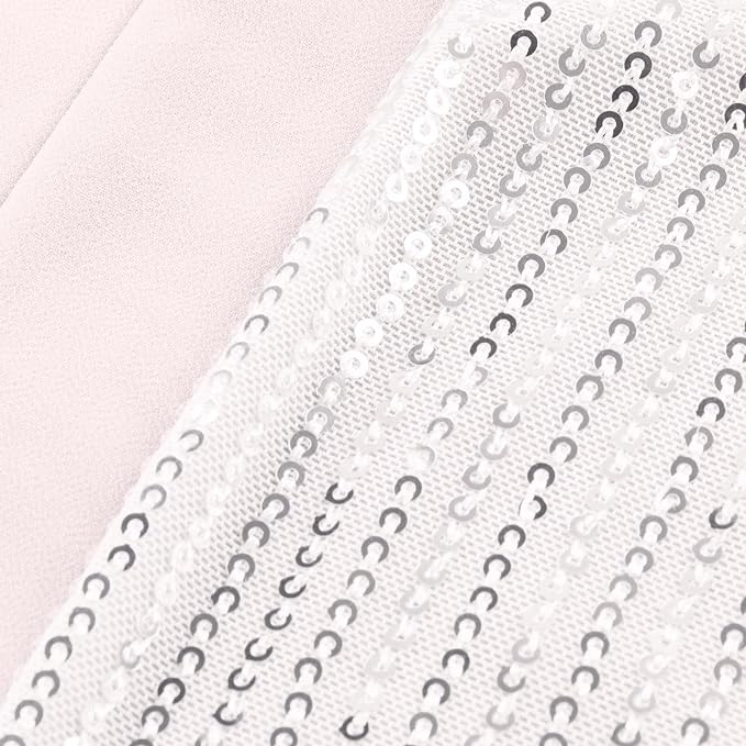 Sequin V-Neck Blouse – Plus Size Elegance-Champagne-S-State of Style