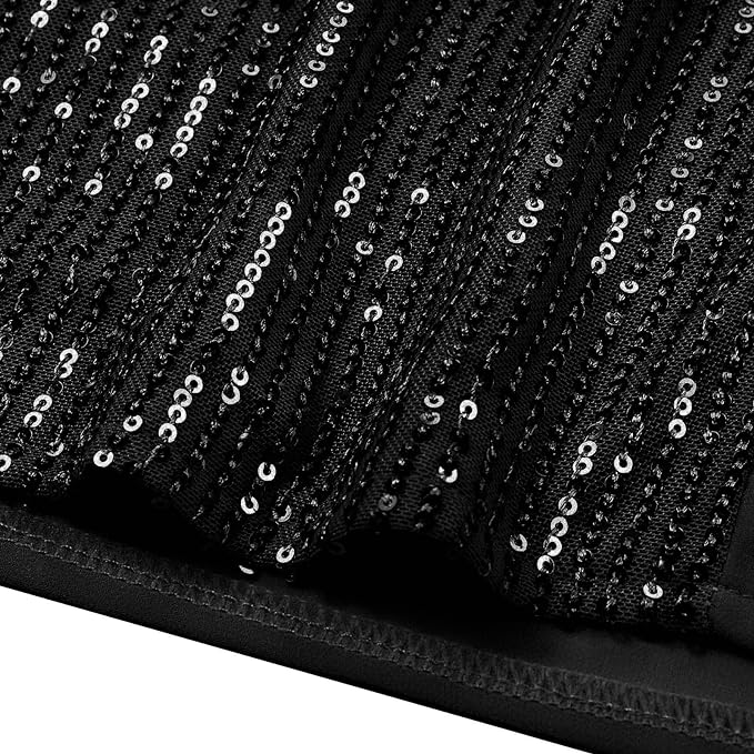 Sequin V-Neck Blouse – Plus Size Elegance-Champagne-S-State of Style