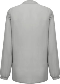 Sequin V-Neck Blouse – Plus Size Elegance-Champagne-S-State of Style