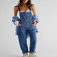 Denim Ladies' Dungarees with Relaxed Fit – Serena