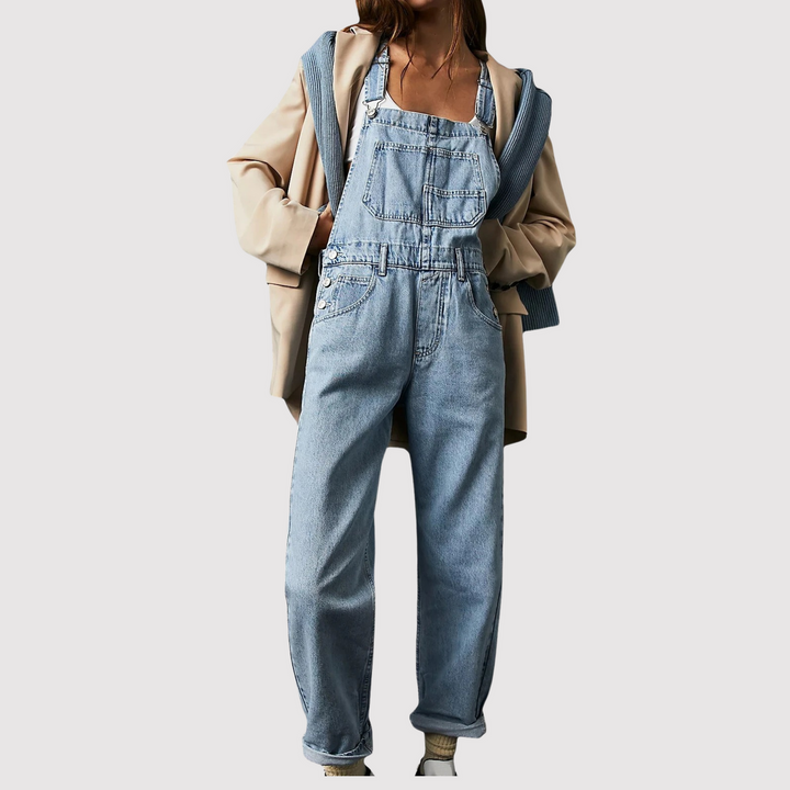 Denim Ladies' Dungarees with Relaxed Fit – Serena