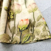 Serena Traditional Skirt – Vintage High-Waisted Embroidered A-Line Skirt-S-State of Style