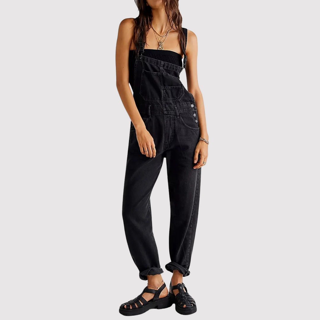 Denim Ladies' Dungarees with Relaxed Fit – Serena