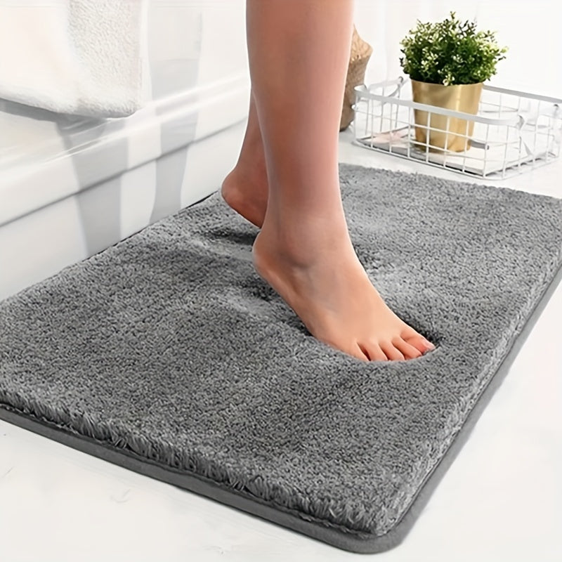 Serenity Plush Bath Mat-Grey-40x60cm-State of Style