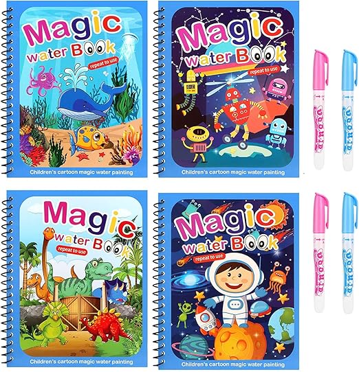 Set of 4 Reusable Watercolour Books – AquaColor Books-State of Style