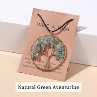 Seven Chakras Tree of Life Necklace | Spiritual Jewellery-MULTI-COLORED GOLD-State of Style