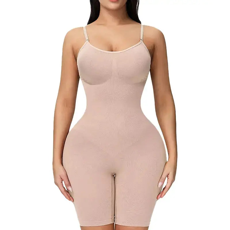 Shapewear Body with Hourglass Effect – Cintella-Beige-S-State of Style