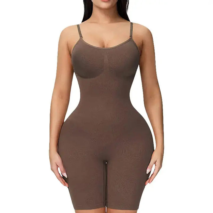 Shapewear Body with Hourglass Effect – Cintella-Brown-S-State of Style
