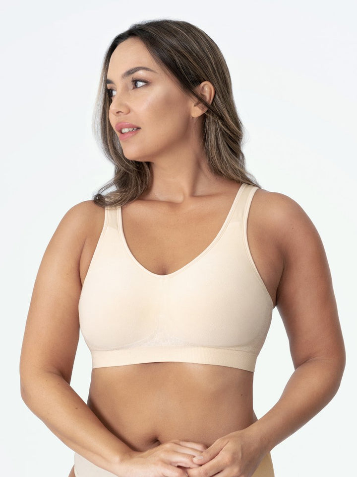 Shapewear Sports Bra – Elena-Beige-M-State of Style