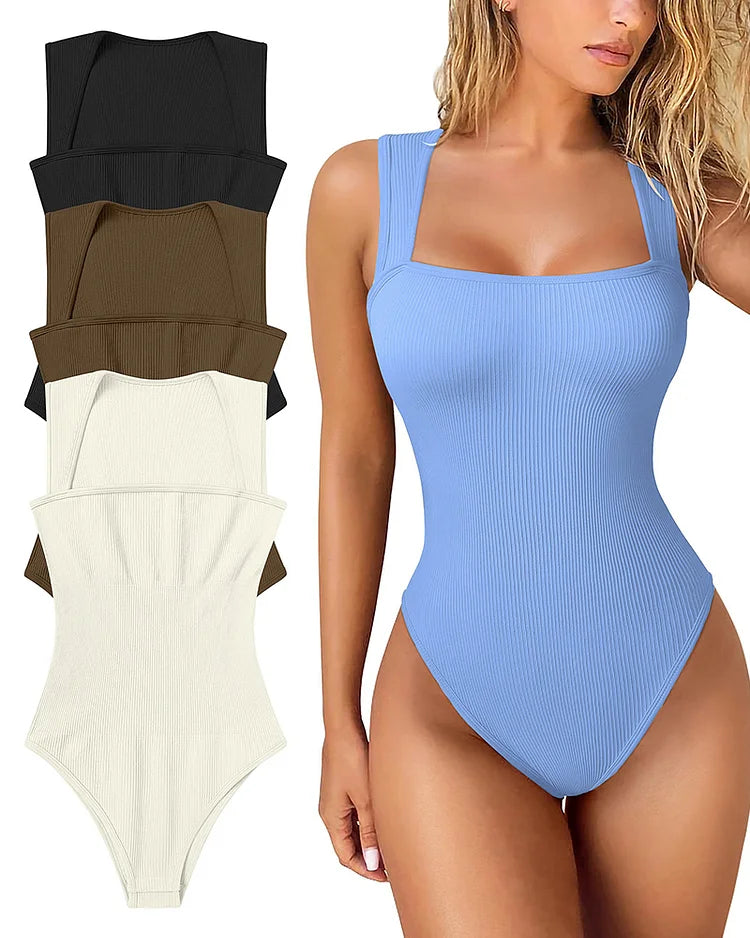 Shaping Effect Women's Bodysuit – Sophie-Light blue-S-State of Style