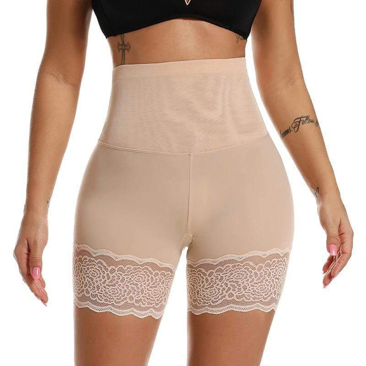 Shaping High-Waisted Underwear - Adelinde-Beige-S-M-State of Style