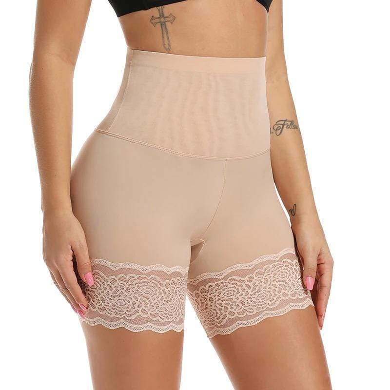Shaping High-Waisted Underwear - Adelinde-Beige-S-M-State of Style