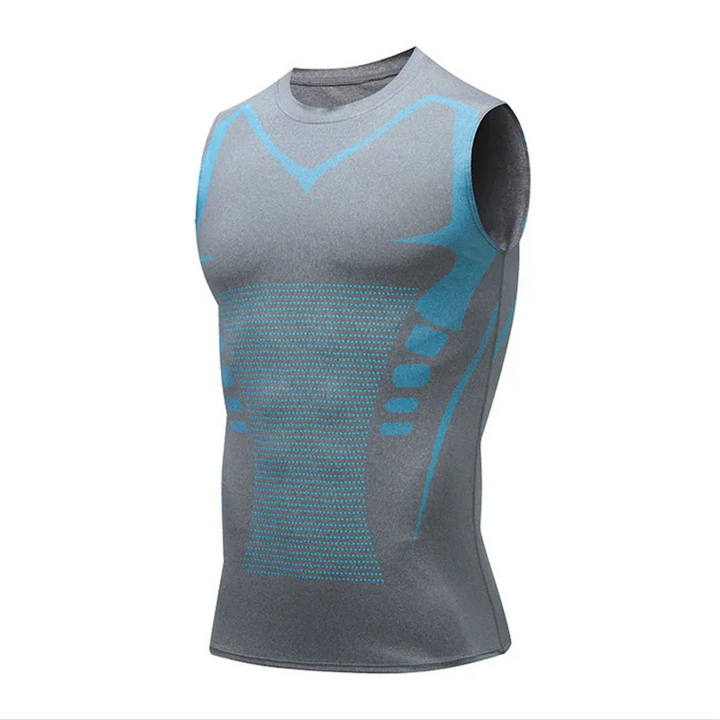 Shaping Vest - CoreSculpt-Grey/Blue-S -50–60 kg-State of Style