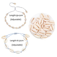 Shell Band | Shell Necklace & Bracelet-Classic (Natural Shell Colour - White/Cream)-State of Style