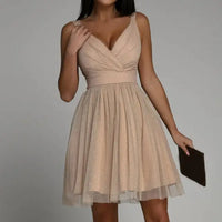 Shimmering Sequin Party Dress - Seraphina-Pink-XS-State of Style