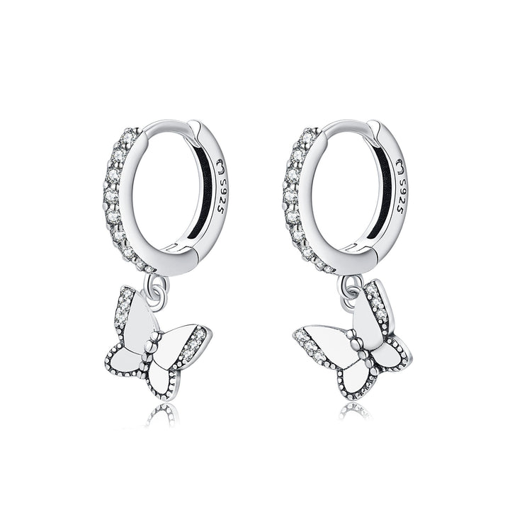 Shining Butterfly Earrings - Lyrielle-Silver-State of Style