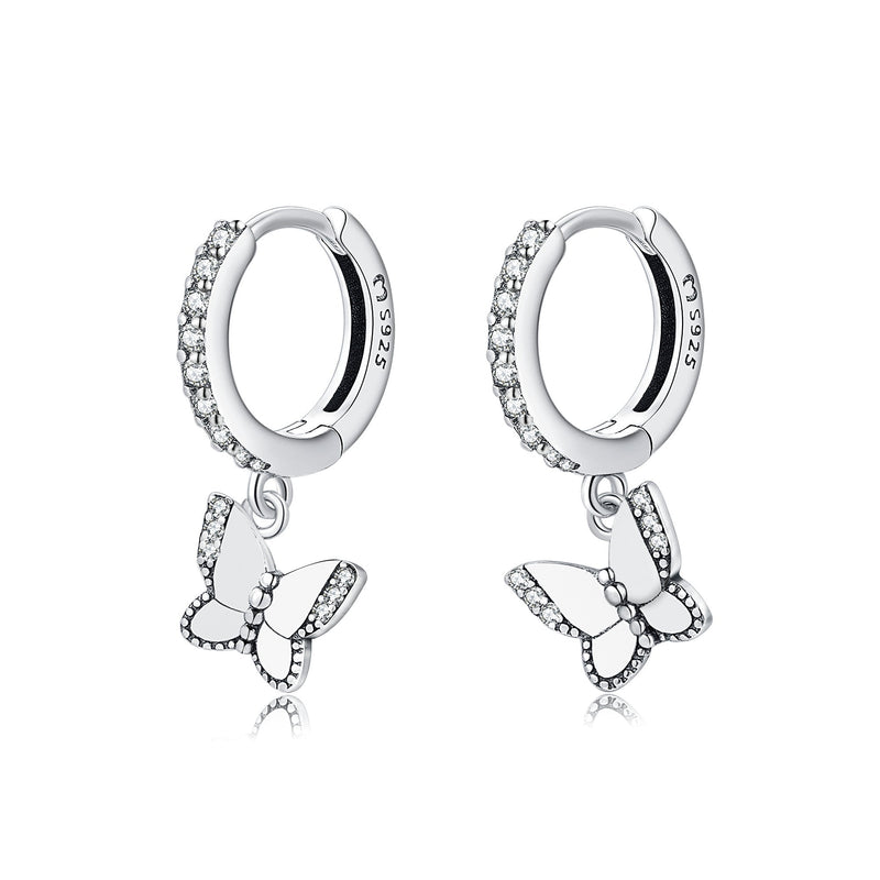 Shining Butterfly Earrings - Lyrielle-Silver-State of Style