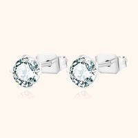 Shining Mini Earrings - Mira-Silver-0.51 cm-State of Style