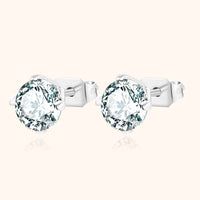 Shining Mini Earrings - Mira-Silver-0.61 cm-State of Style