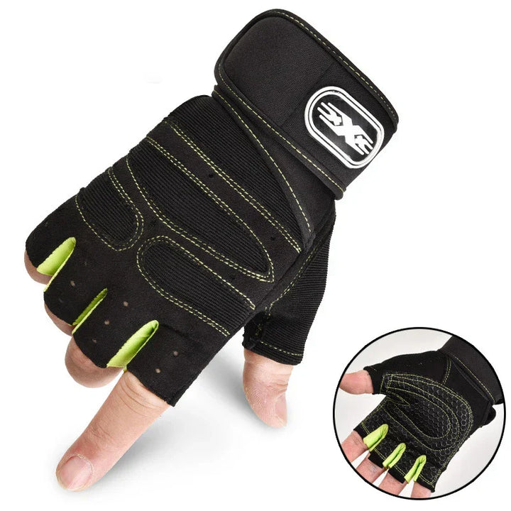 Shock-resistant and Supportive Gym Gloves - FitFlex-Black-S-State of Style
