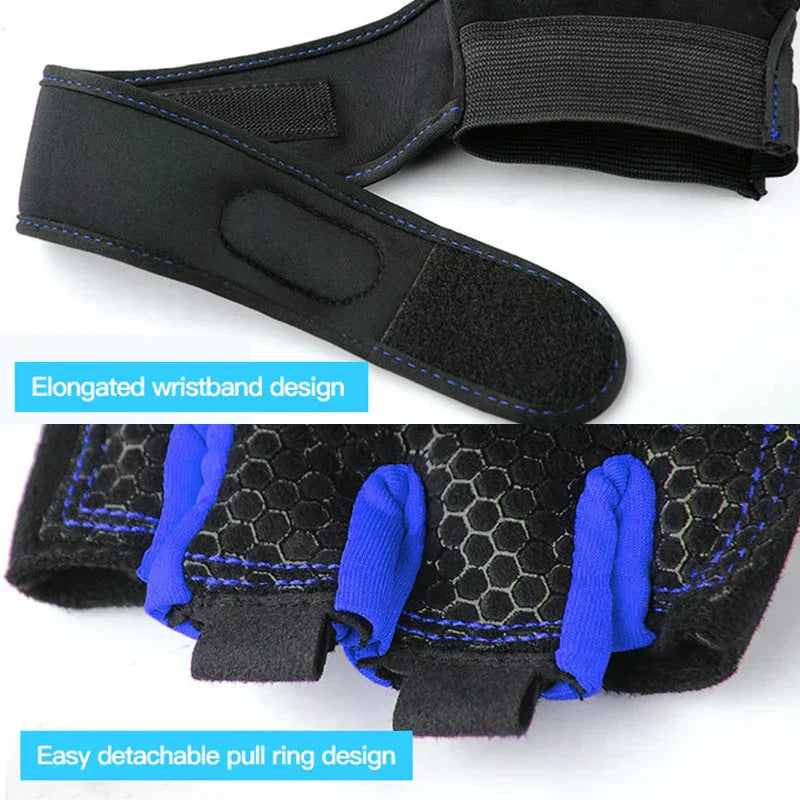 Shock-resistant and Supportive Gym Gloves - FitFlex-Black-S-State of Style