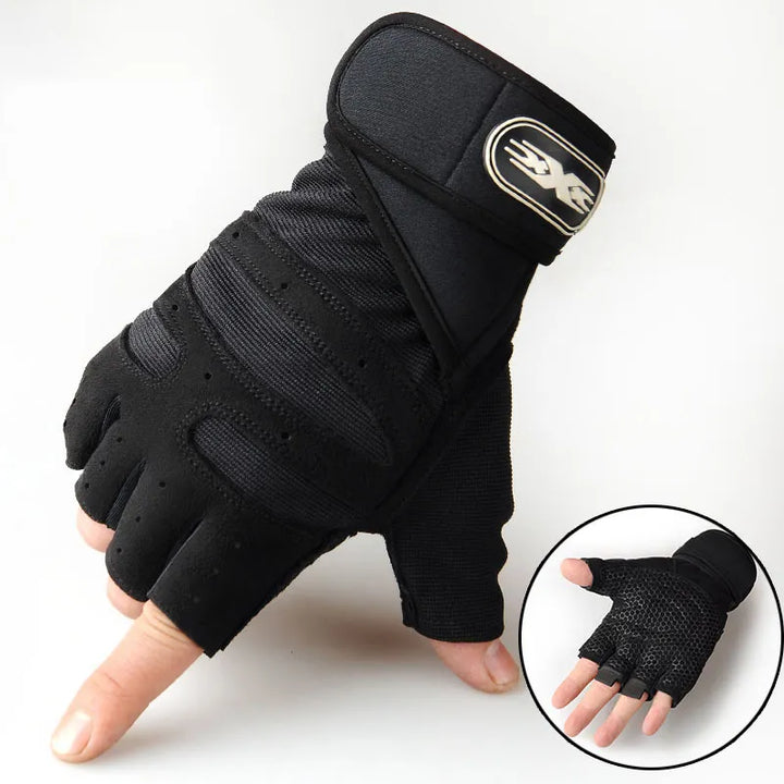 Shock-resistant and Supportive Gym Gloves - FitFlex-Black-S-State of Style