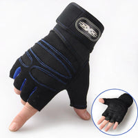 Shock-resistant and Supportive Gym Gloves - FitFlex-Dark Blue-S-State of Style