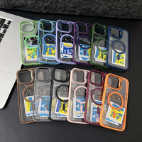 Shockproof Magnetic Phone Case with Glass Lens Guard & Stand