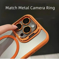 Shockproof Magnetic Phone Case with Glass Lens Guard & Stand