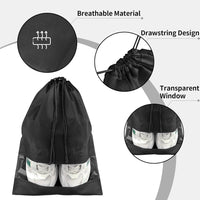Travel Shoe Storage Bags with Drawstring – Dustproof & Portable 5 Pack – Buy 1, Get 1 Free