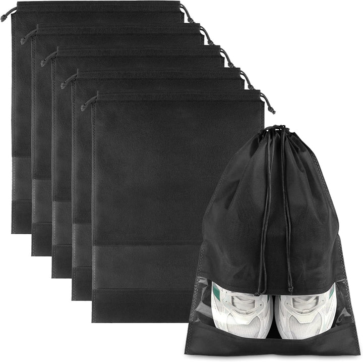 Travel Shoe Storage Bags with Drawstring – Dustproof & Portable 5 Pack – Buy 1, Get 1 Free