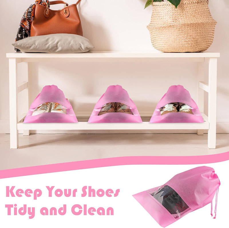 Travel Shoe Storage Bags with Drawstring – Dustproof & Portable 5 Pack – Buy 1, Get 1 Free
