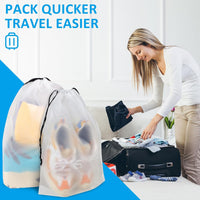 Travel Shoe Storage Bags with Drawstring – Dustproof & Portable 5 Pack – Buy 1, Get 1 Free