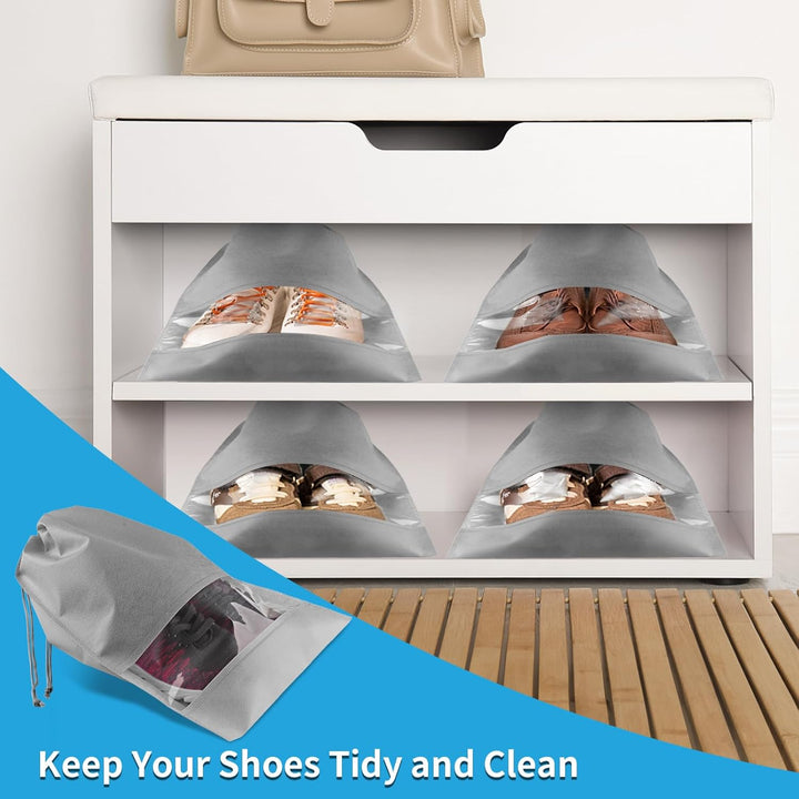 Travel Shoe Storage Bags with Drawstring – Dustproof & Portable 5 Pack – Buy 1, Get 1 Free