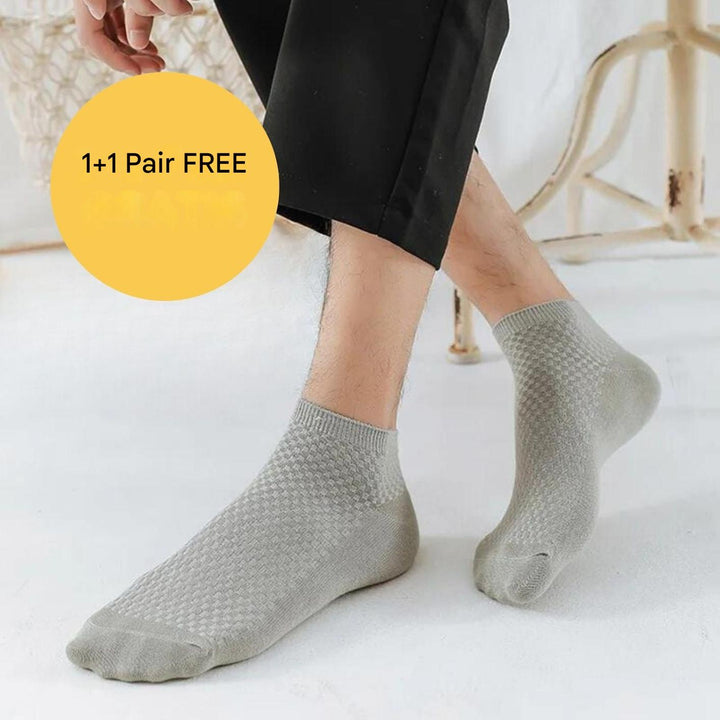 Short Bamboo Socks - BambooFeet-Black-5.0-7.5-1x Pair (+1 Free)-State of Style