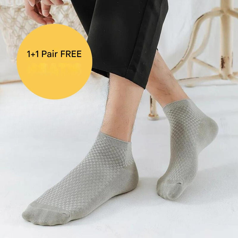 Short Bamboo Socks - BambooFeet-Black-5.0-7.5-1x Pair (+1 Free)-State of Style