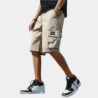 Short cotton cargo shorts – Finn-Beige-S-State of Style