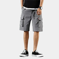 Short cotton cargo shorts – Finn-Gray-S-State of Style