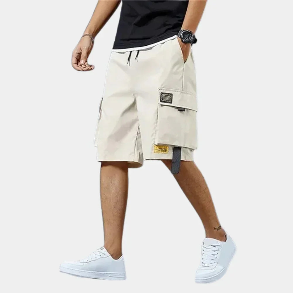 Short cotton cargo shorts – Finn-Gray-S-State of Style