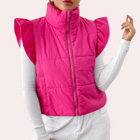 Short Padded Women's Gilet - Romy-Pink-XS-State of Style
